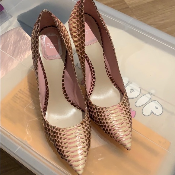 Christian Dior Python leather heels - Picture 3 of 4